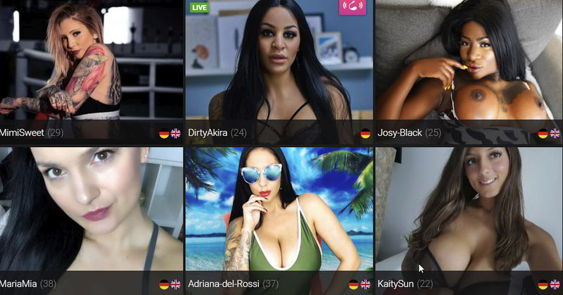 Deutsche Pornostars zum Anfassen vor der Livecam!