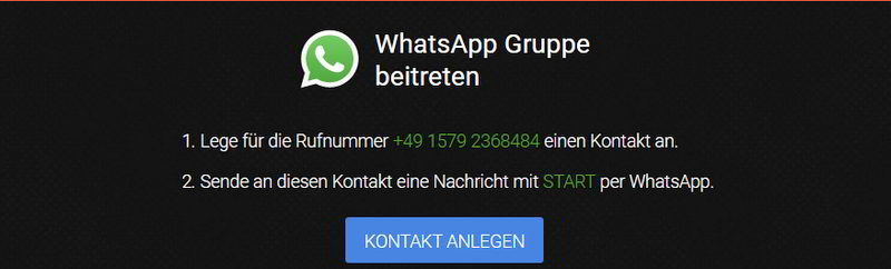 Visit-X WhatsApp Gruppe einfach anmelden und viele Infos bekommen. Es lohnt sich!